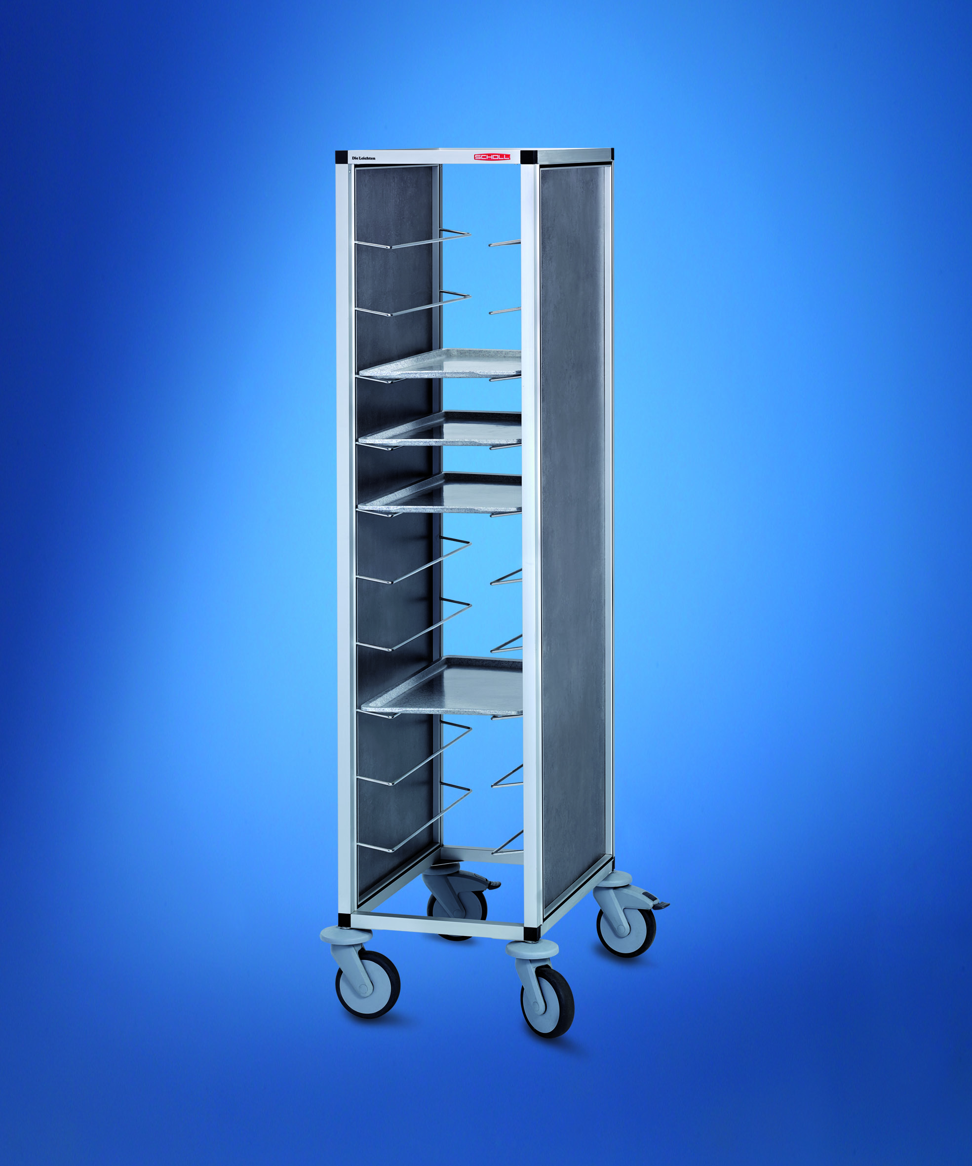 Scholl Tablettwagen RTW - 1 Abteil 460 x 344 - Höhe 1450mm