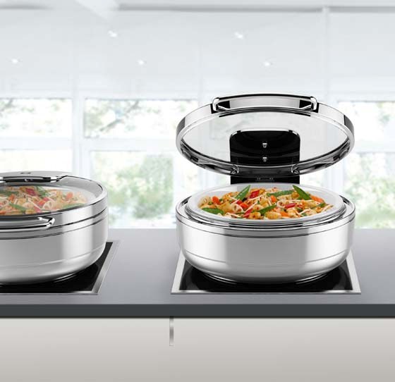 Scholl Chafing Dish rund mit 35cm Durchmesser Z0655 und Z0668
