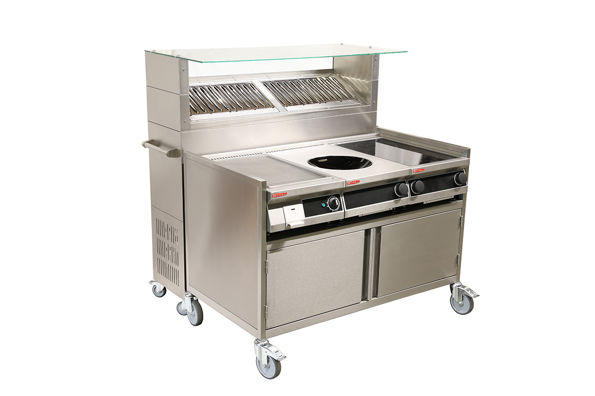 Mobile Plasma Lufteinigungs-Anfahrwand für das Front-Cooking CAMW-10
