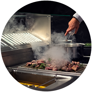 Mobile Plasma Lufteinigungs-Anfahrwand für das Front-Cooking CAMW-10