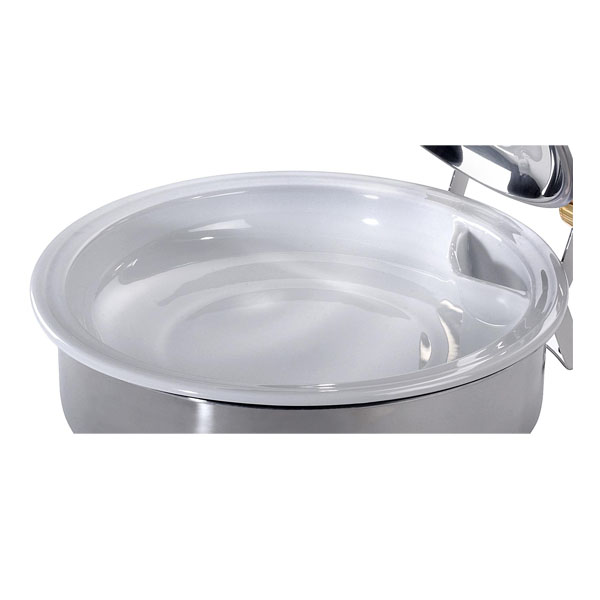 Chafing Dish rund mit Messingbeschlägen Scholl Z0650