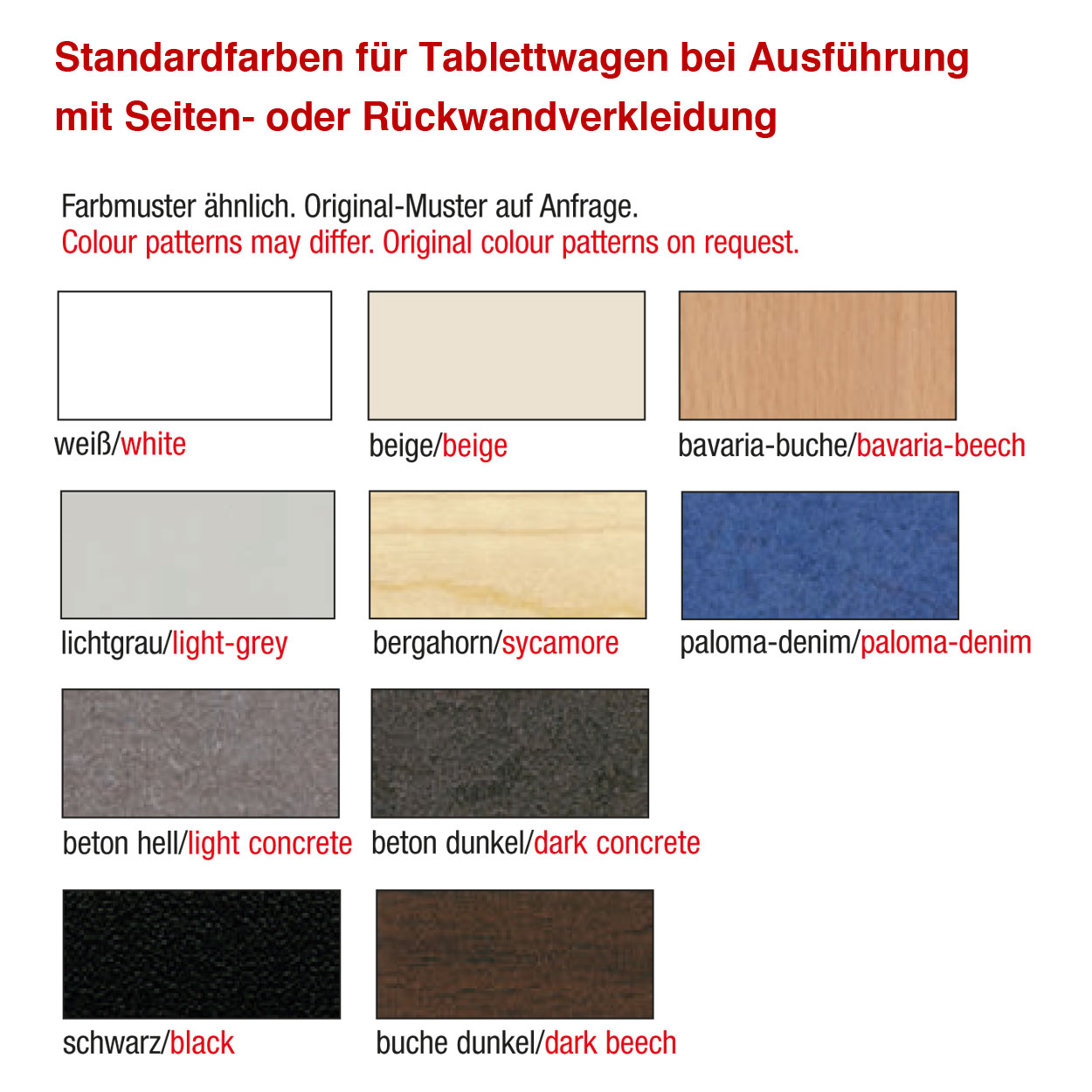 Scholl Tablettwagen RTW - 2 Abteile hintereinander 530 x 325 - Höhe 1450mm