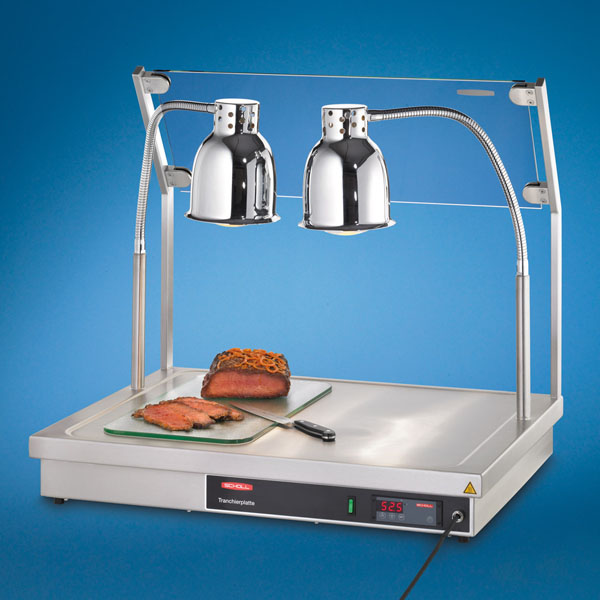 Scholl Tranchierplatte TP 90080 ohne Hustenschutz mit 2 Wärmelampen B3118