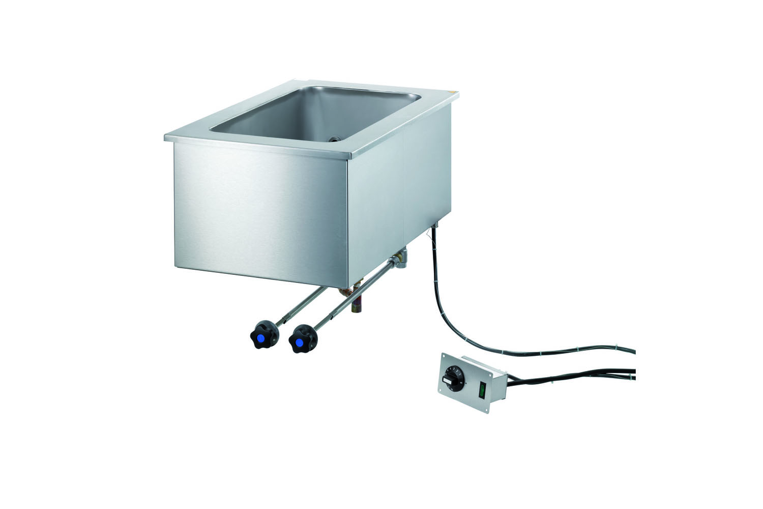 Scholl Einbau Bain-Marie, Wannenrand 15 mm aufgesetzt, Wannen durchgehend beheizt