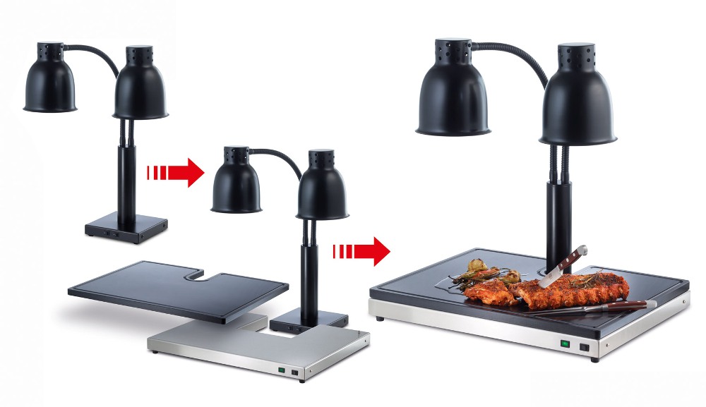 Scholl Schneidstation "Dual" für Buffet-Wärmelampe beheizt B0080 Modell 24002/SB/B