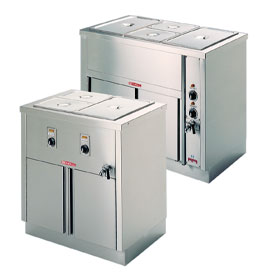 Mit Wärmeschrank